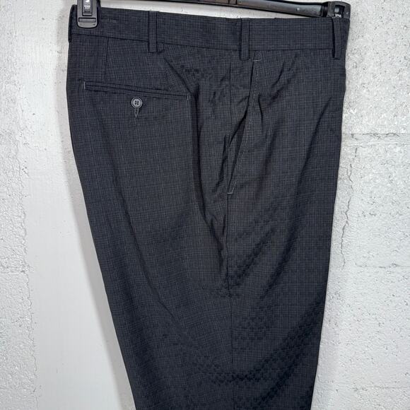 Santorelli Roma Wool Stretch Comfort Pant, charcoal 38L $355 - Picture 4 of 12